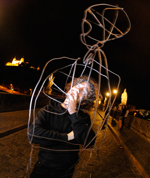 Metallplastik mit Angelika Summa